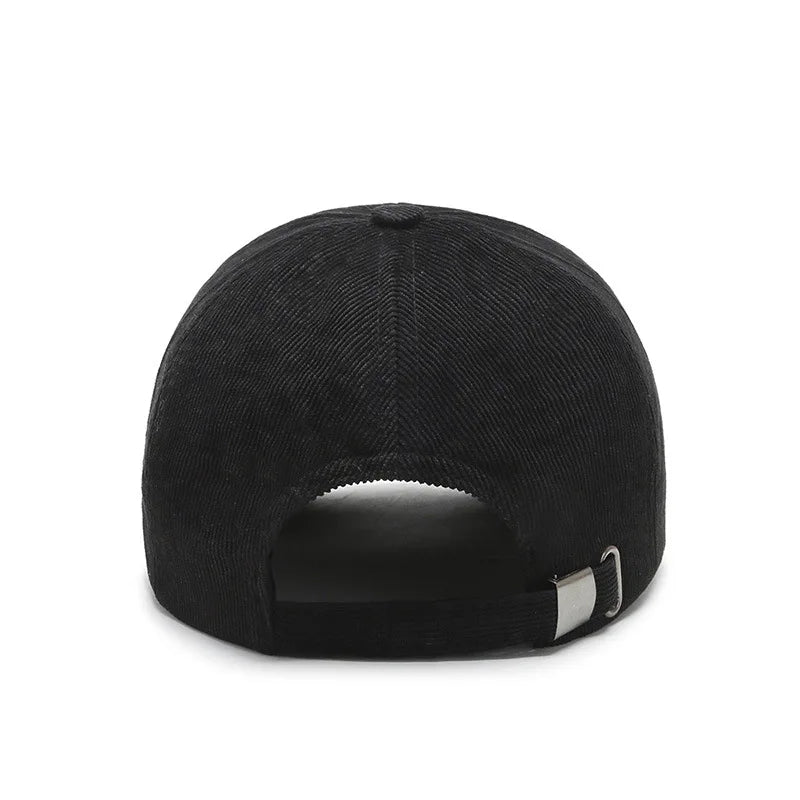 Short Brim Corduroy Baseball Cap