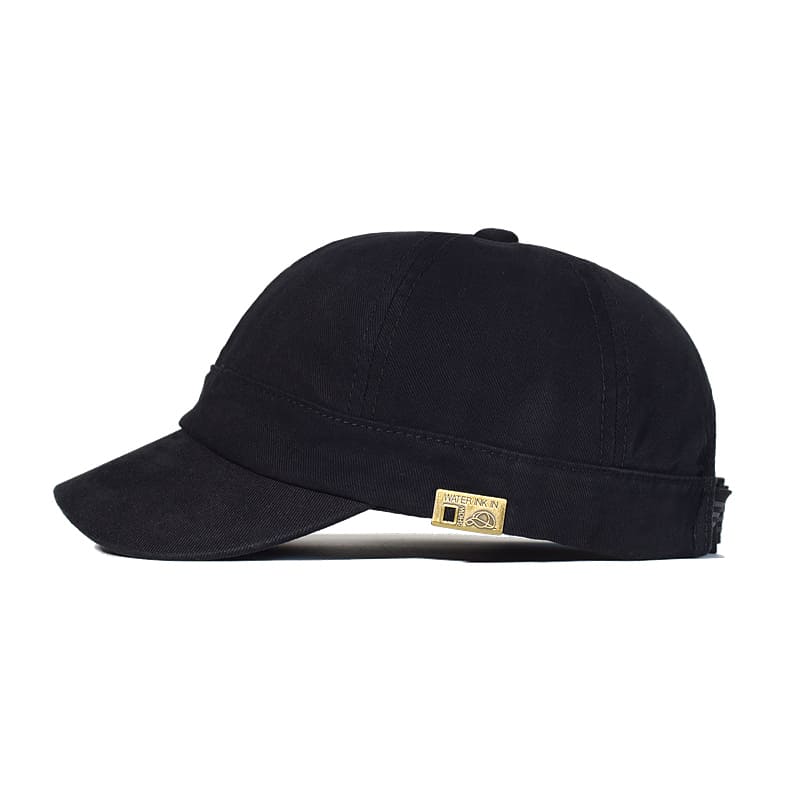 Short Brim Plain Baseball Cap