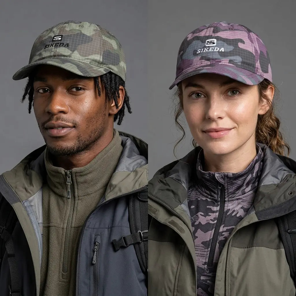 Sikeda Adjustable Camouflage Short-Brim Baseball Cap