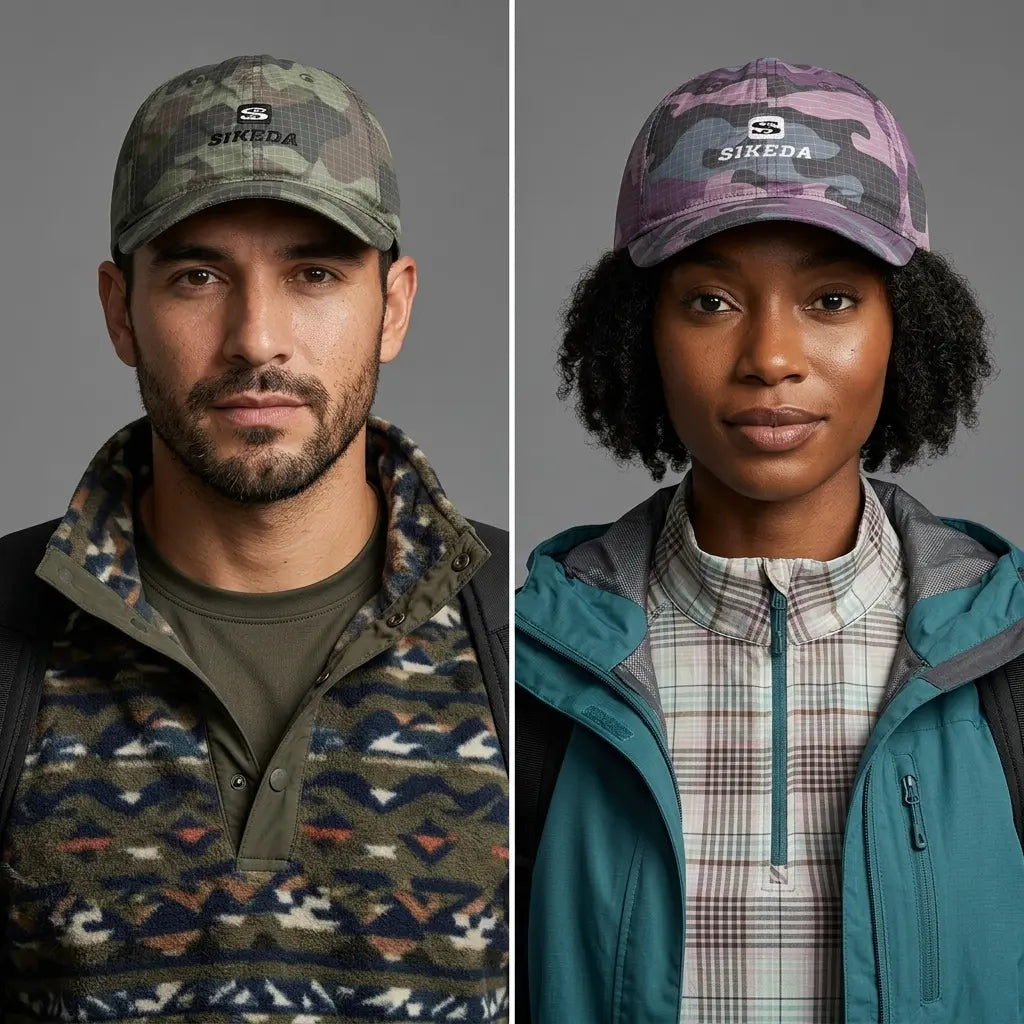 Sikeda Adjustable Camouflage Short-Brim Baseball Cap