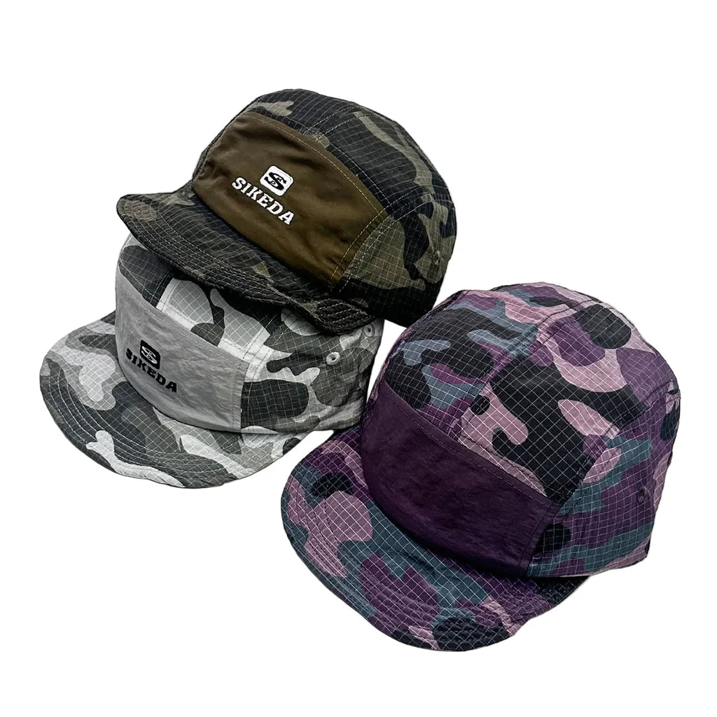 Sikeda Retro Camouflage 5-Panels Baseball Cap