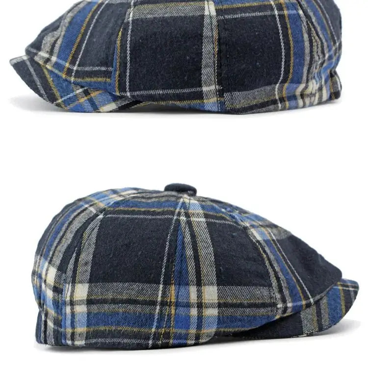 Sitges Plaid Newsboy Cap