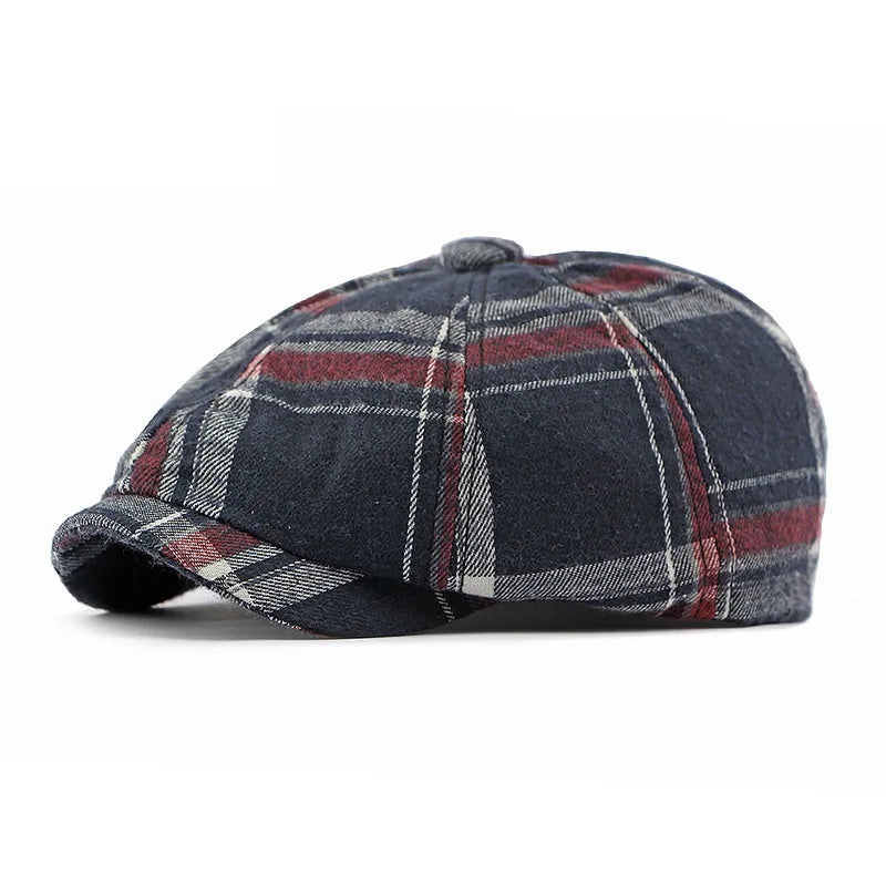 Sitges Plaid Newsboy Cap