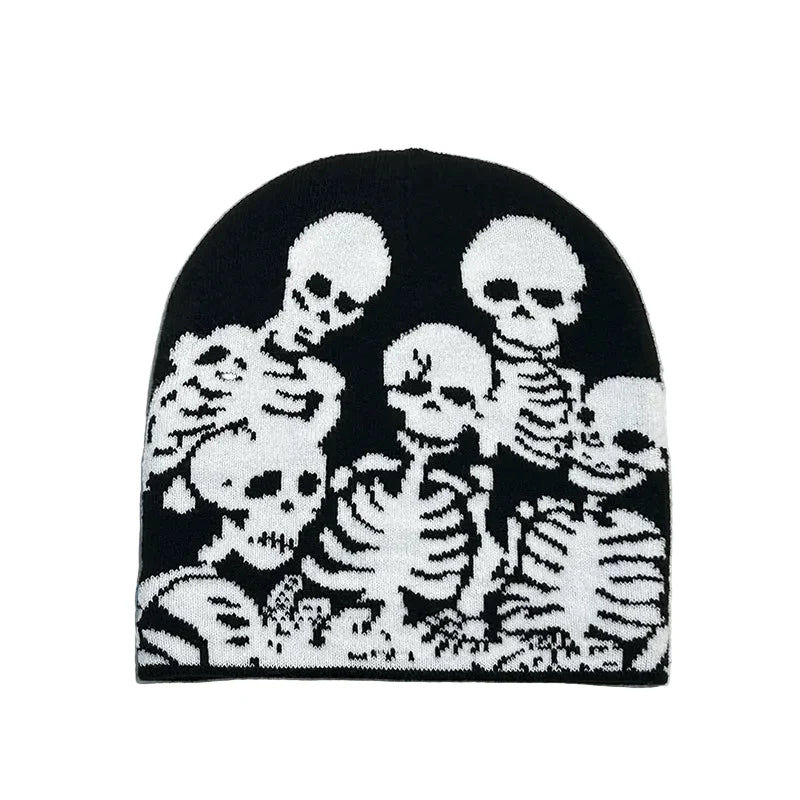 Skeleton Parade Halloween Winter Knitted Beanie