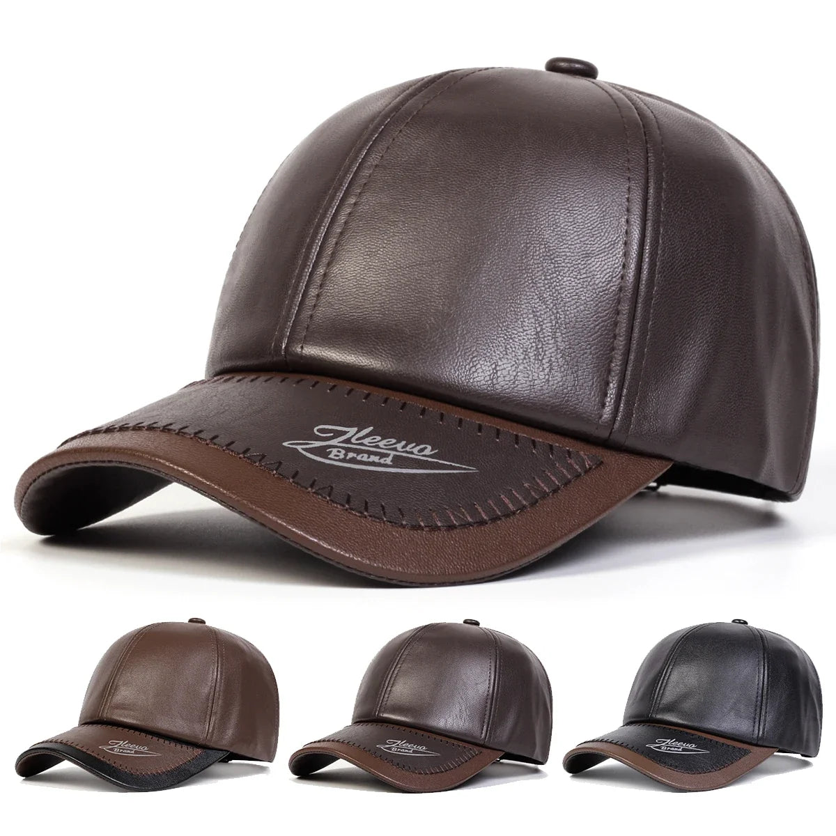 Sleevo Leather Baseball Cap