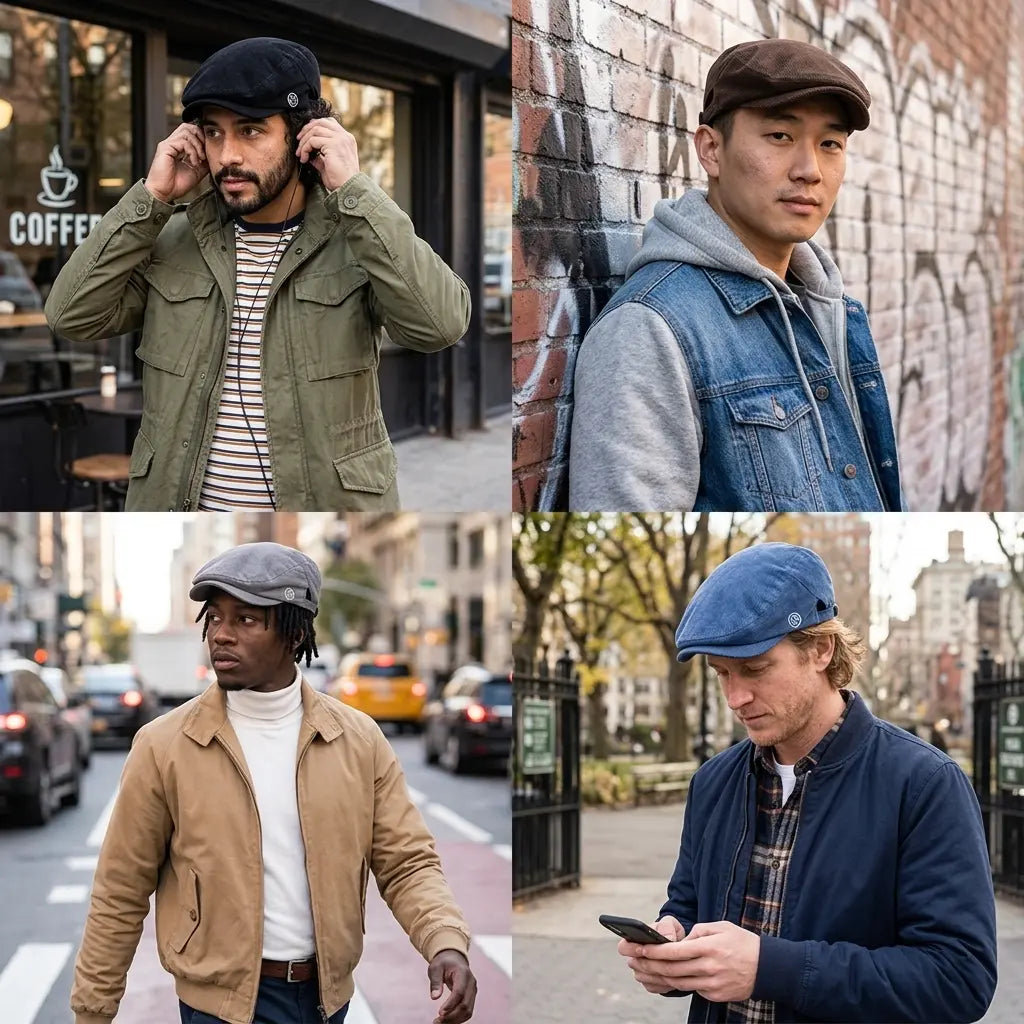 Smile 1991 Corduroy Flat Cap