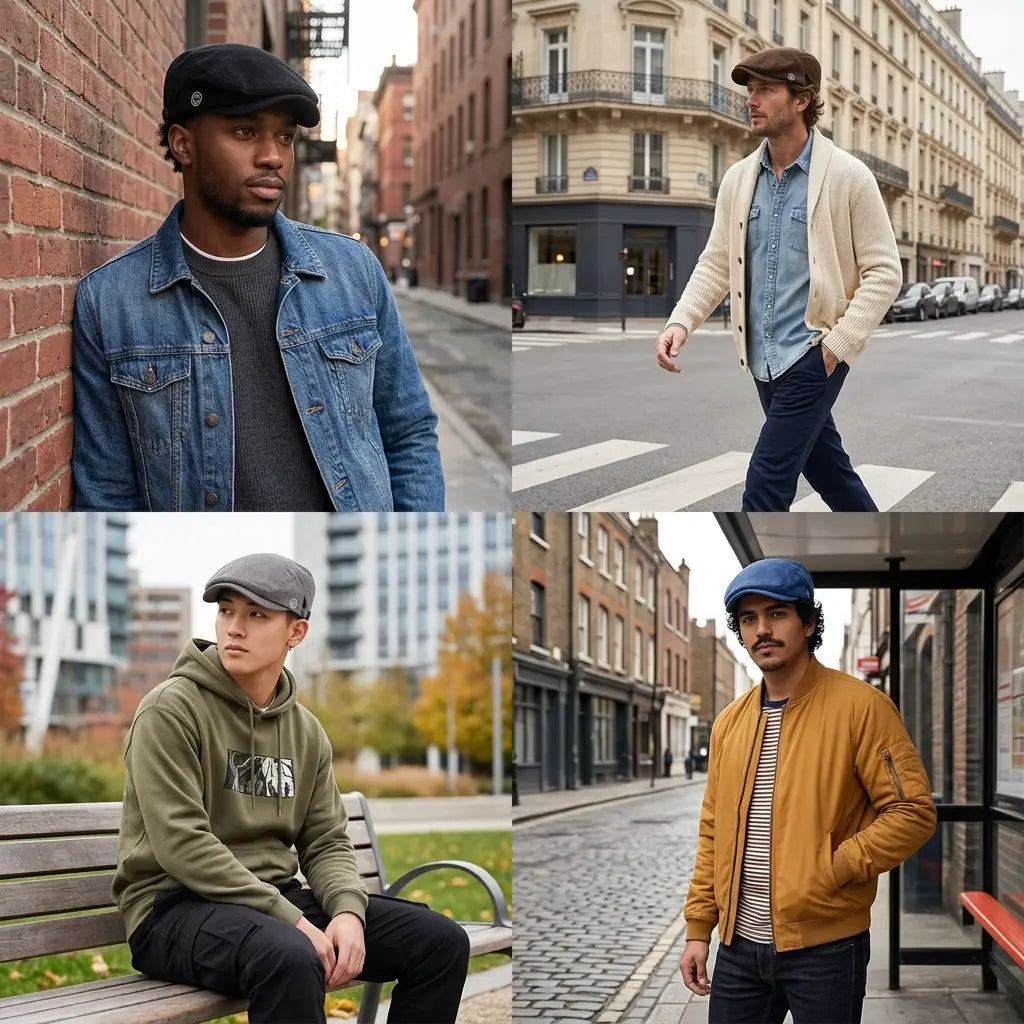 Smile 1991 Corduroy Flat Cap