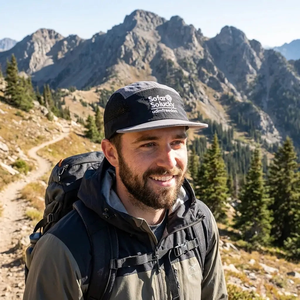 So Far So Lucky Flat Visor 5-Panels Cap ﻿