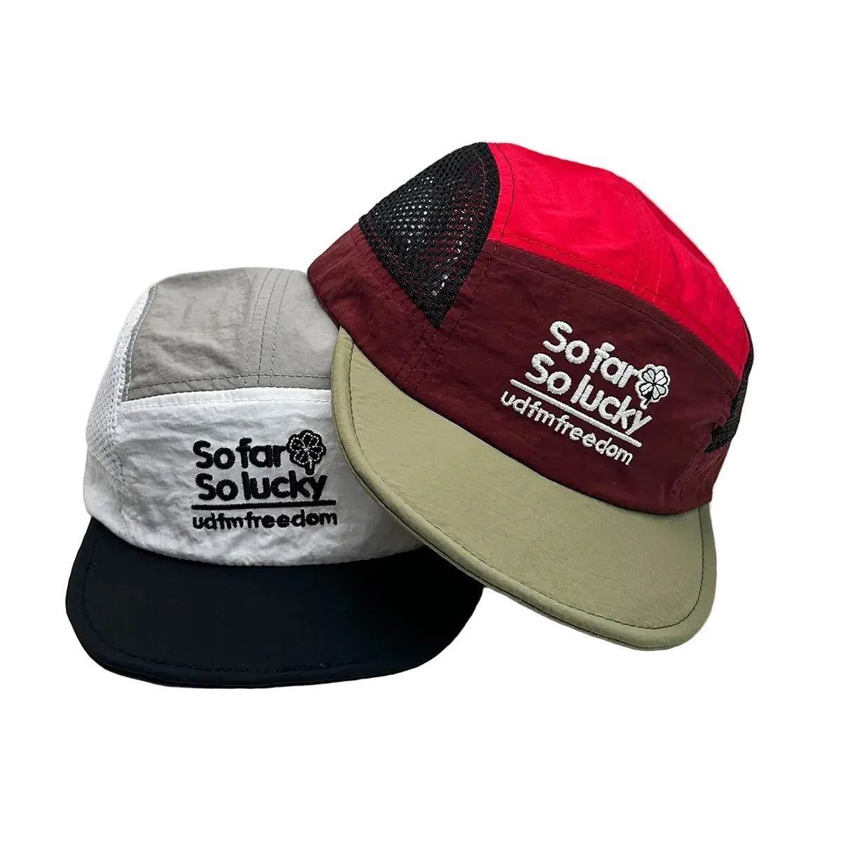 So Far So Lucky Flat Visor 5-Panels Cap ﻿