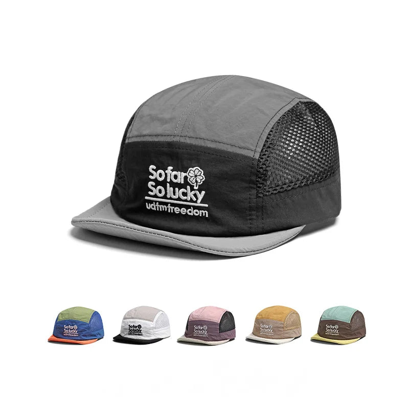 So Far So Lucky Flat Visor 5-Panels Cap ﻿