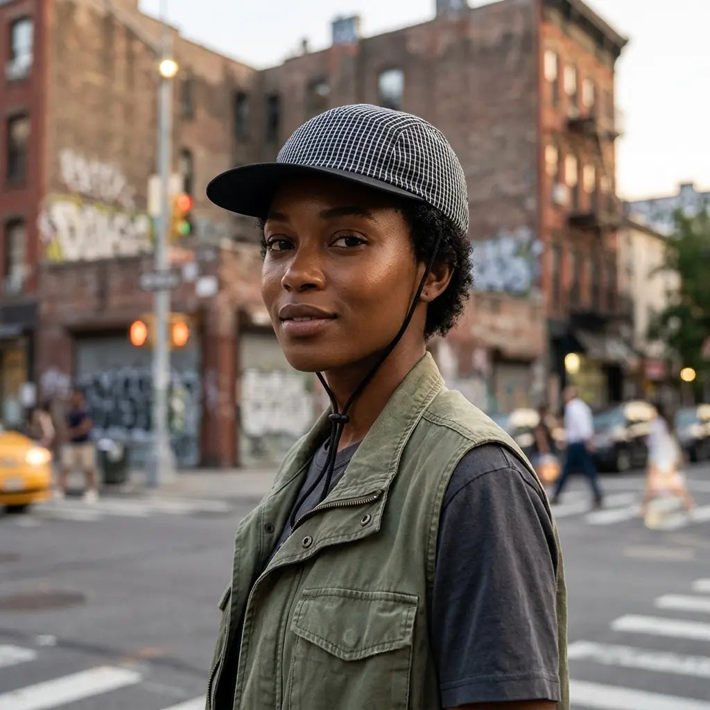 Solverson Retro Plaid 5-Panels Cap