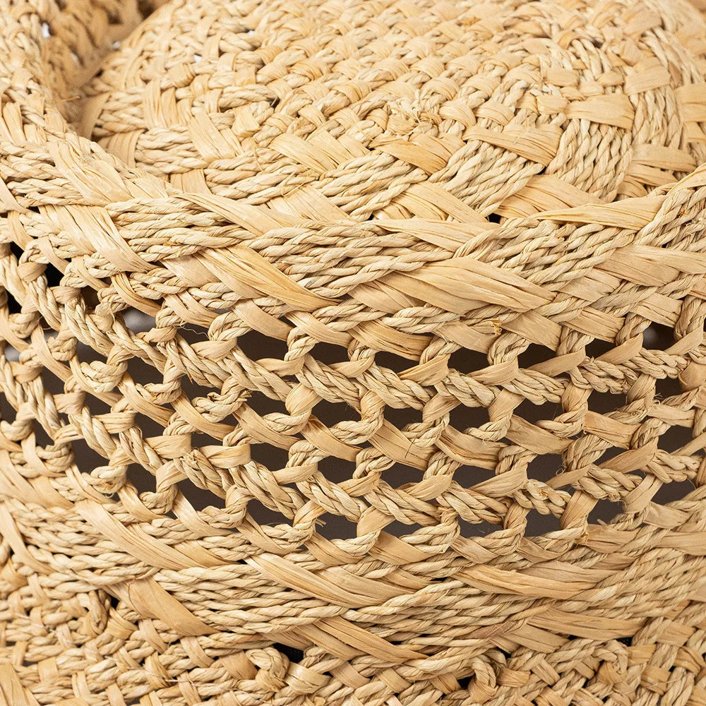 Sorrento Sun Handmade Raffia Bucket Porkpie Hat