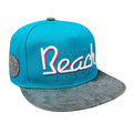 South Beach Turquoise Blue Snapback Cap