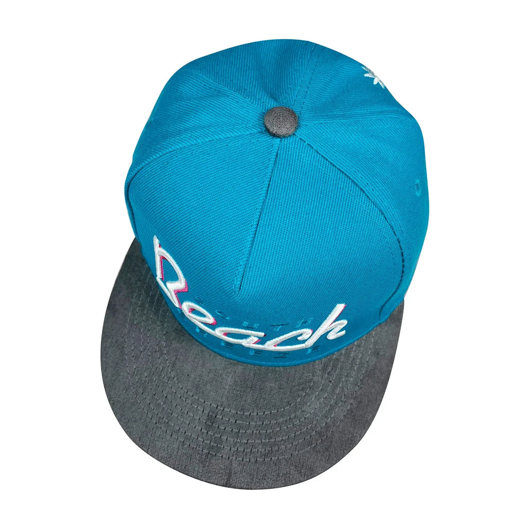South Beach Turquoise Blue Snapback Cap