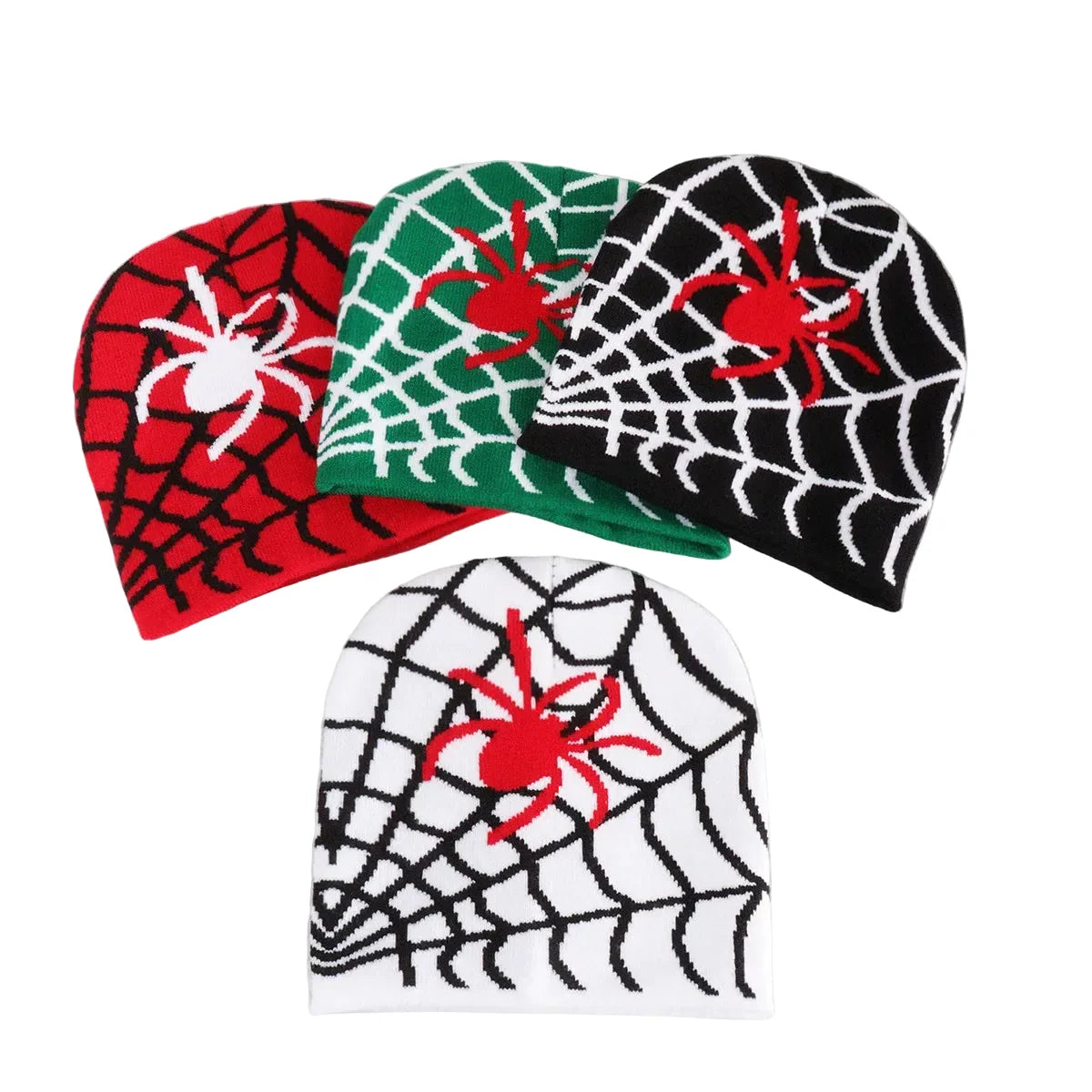 Spider Web Halloween Beanie