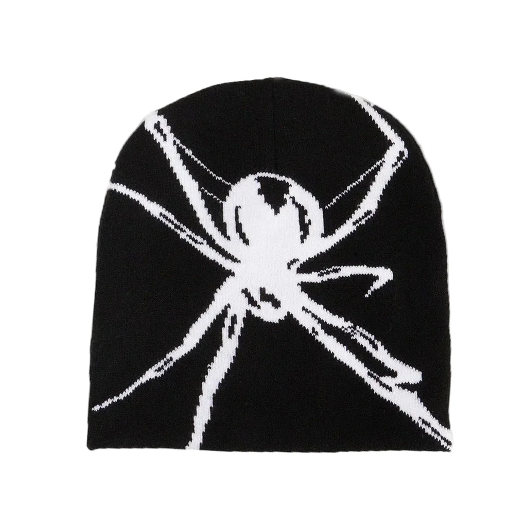 Spider Web Knitted Beanie