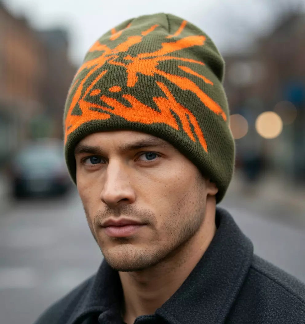 Splatter Painting Winter Beanie