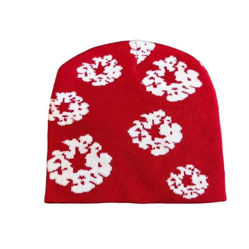 Spring Dreams Floral Knitted Beanie