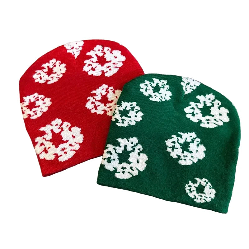 Spring Dreams Floral Knitted Beanie