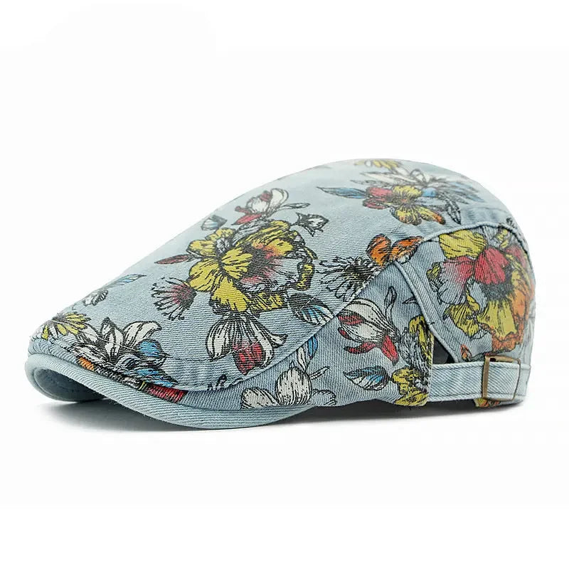 Spring Whisper Cotton Flat Cap