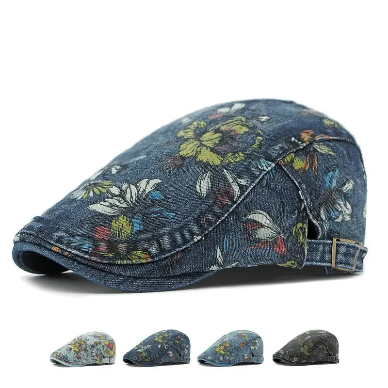 Spring Whisper Cotton Flat Cap