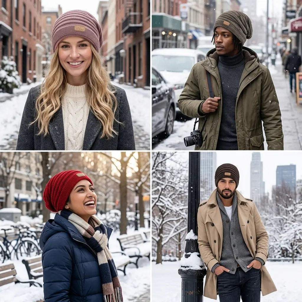 Springdale Winter Knitted Cotton Plush Beanie
