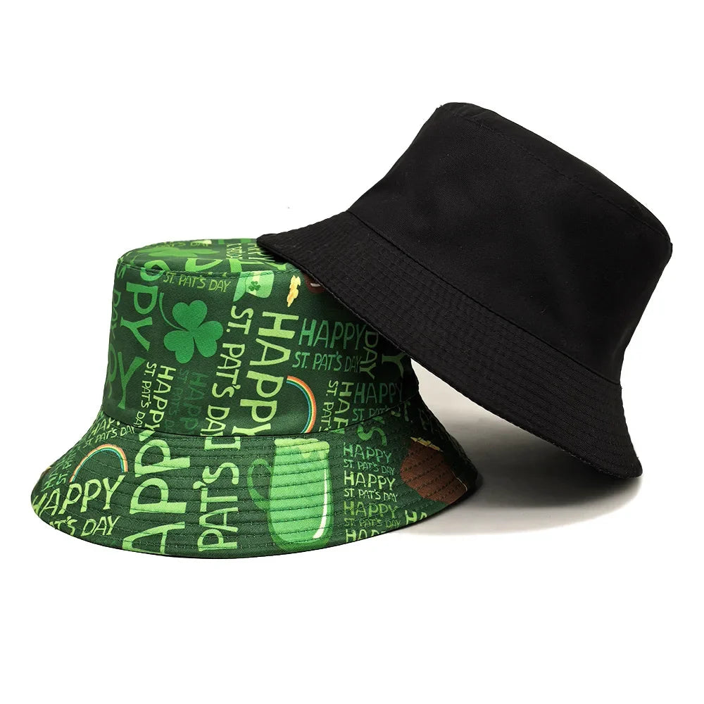 St Patrick's Day Reversible Bucket Hat
