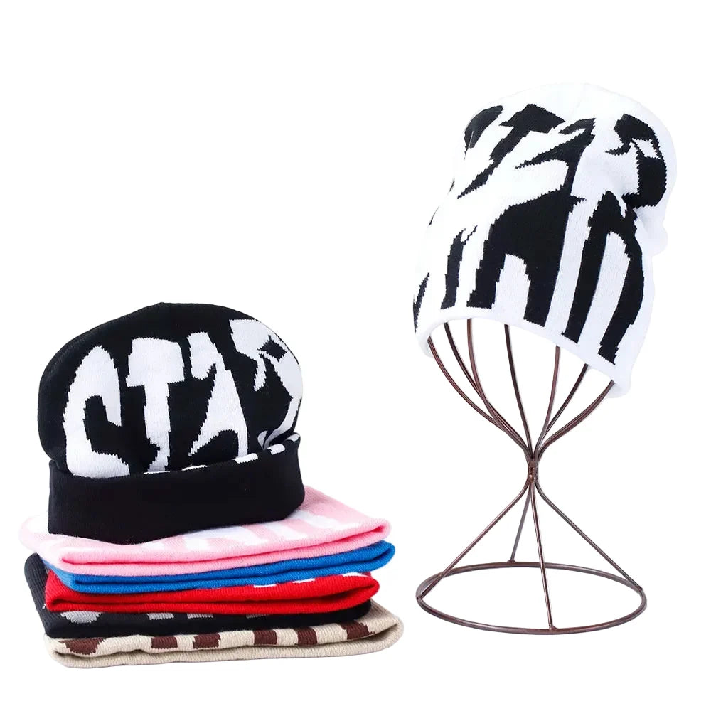 Stabbed Star Winter Knitted Beanie