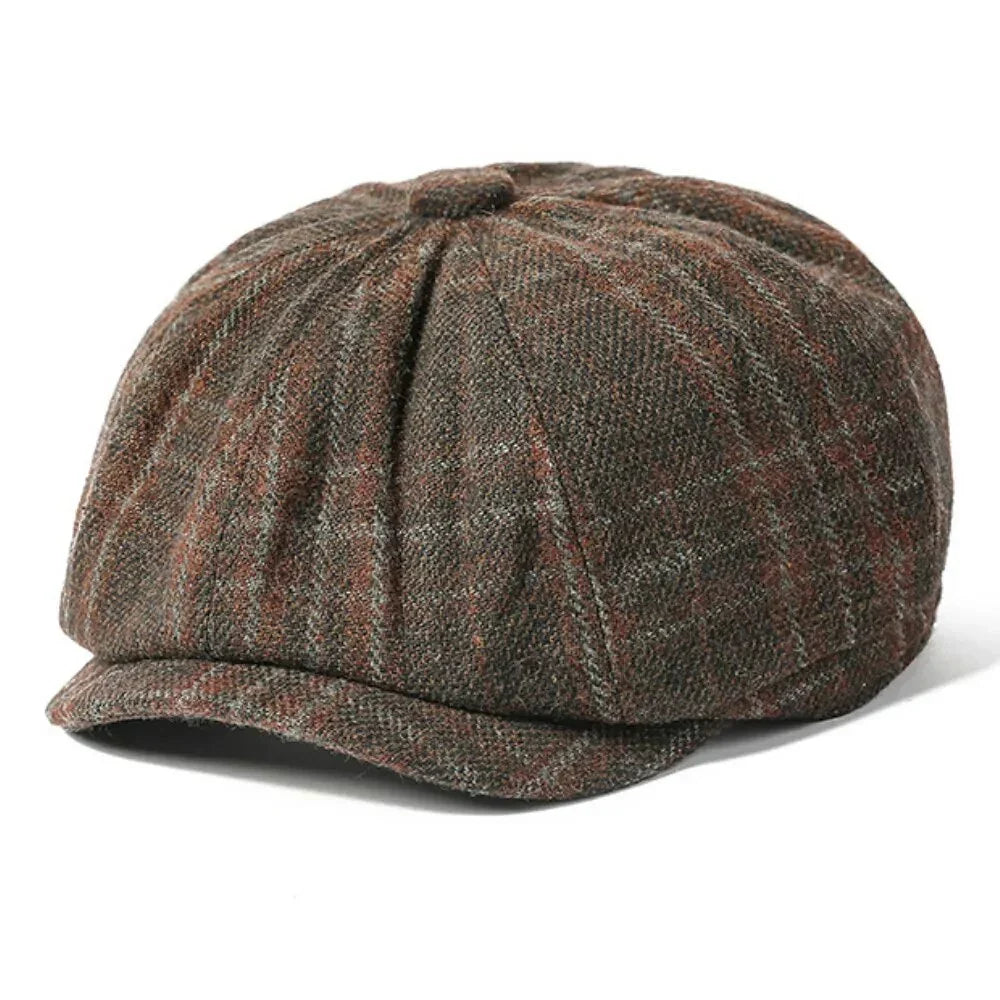 Stafford Tartan Cotton Newsboy Cap