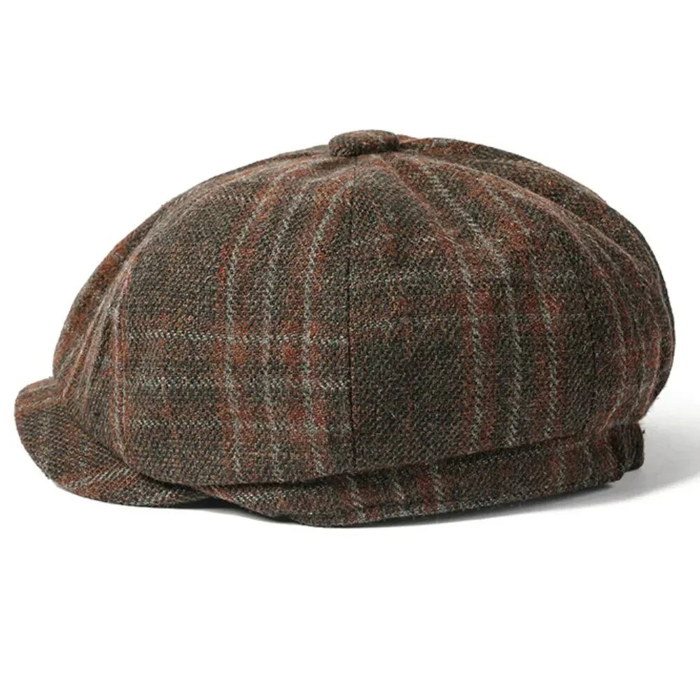 Stafford Tartan Cotton Newsboy Cap