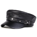 Stars Leather Breton Sailor Cap