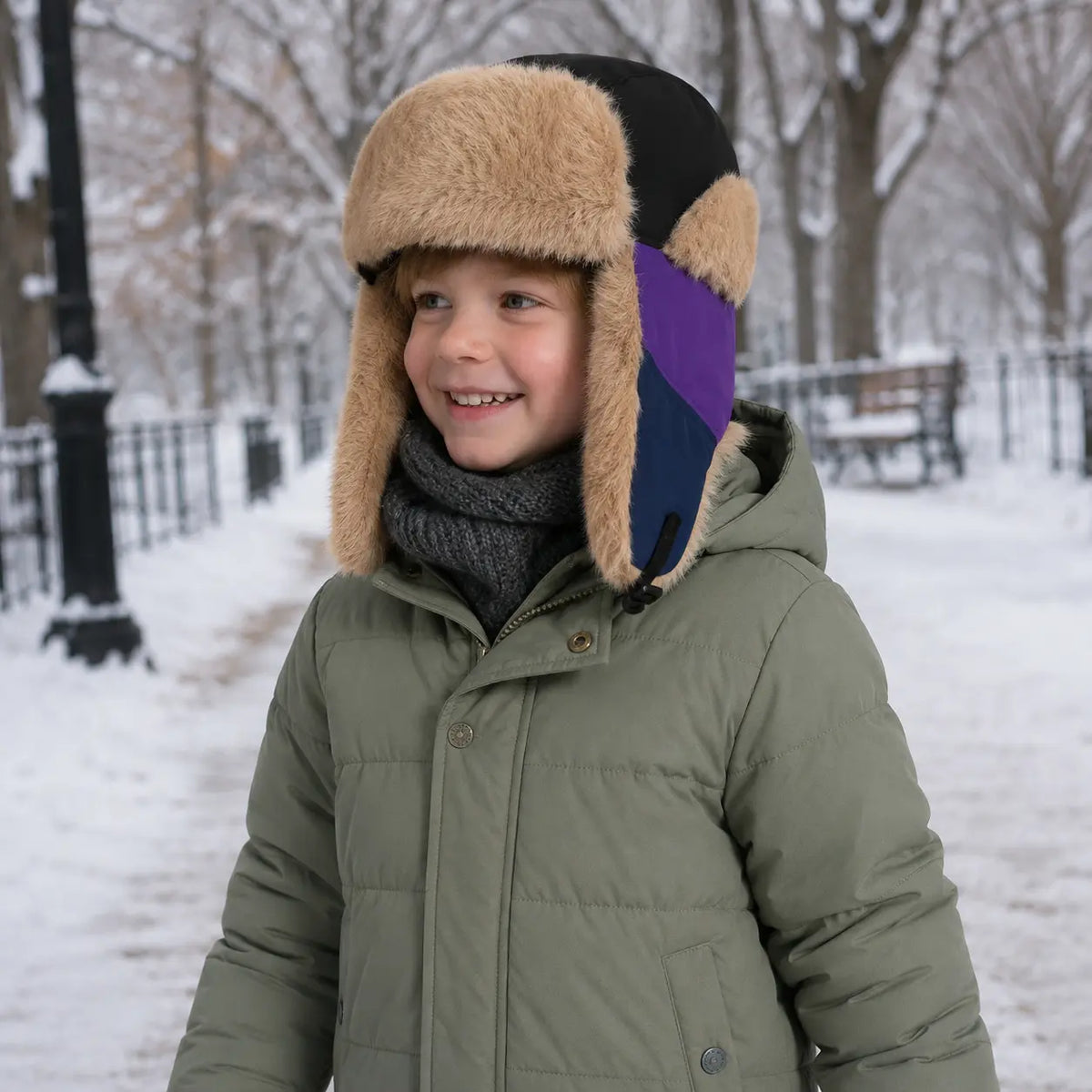 Stenmark Waterproof Winter Skiing Fur Bomber Hat
