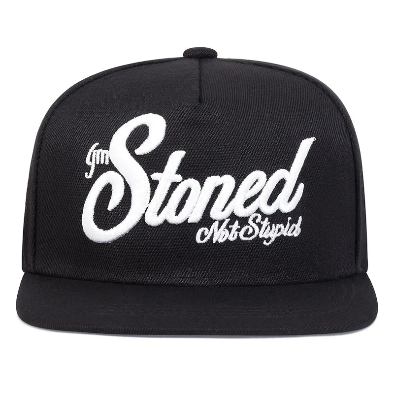 Stoned Not Stupid Snapback Cap