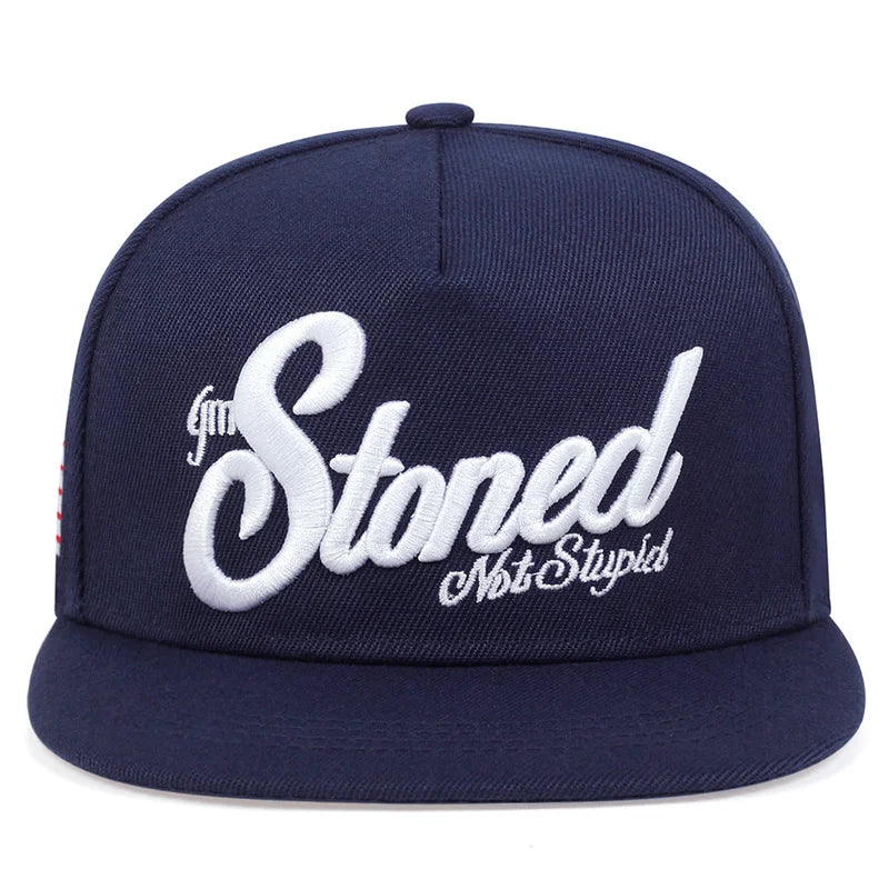 Stoned Not Stupid Snapback Cap