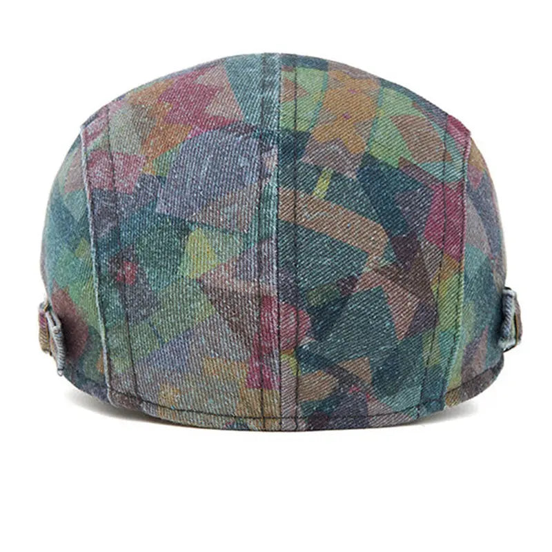 Sullivan Graffiti Geometric Cotton Flat Cap