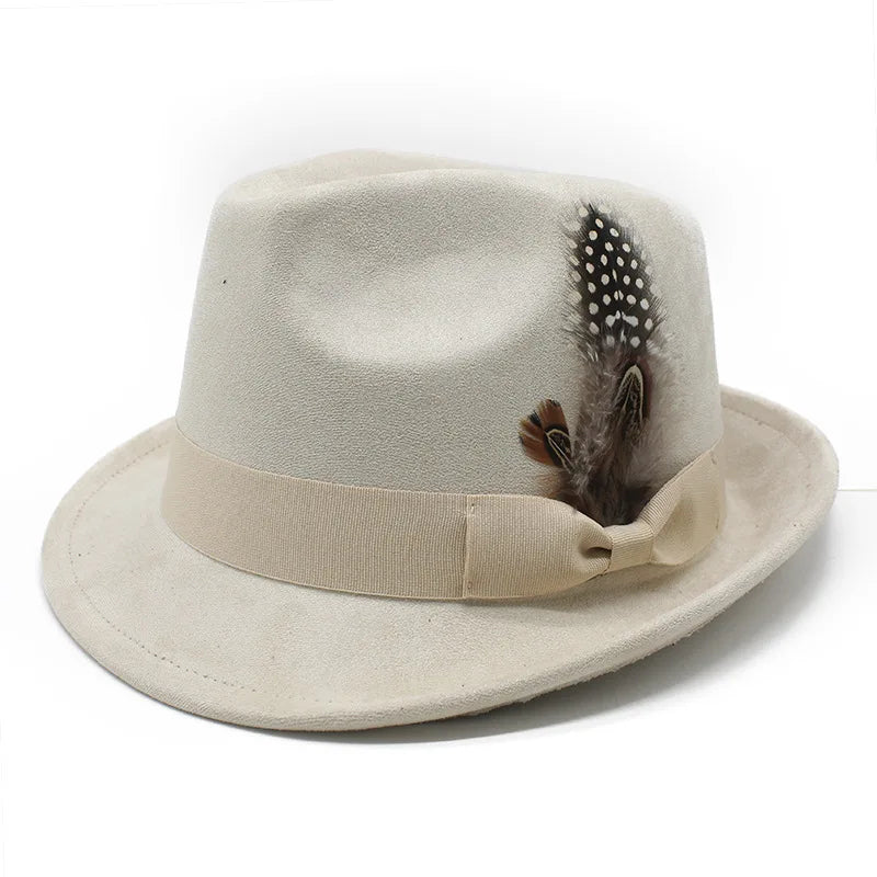 Sunderland Feather Suede Trilby Hat