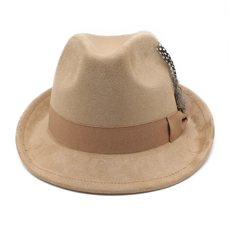 Sunderland Feather Suede Trilby Hat