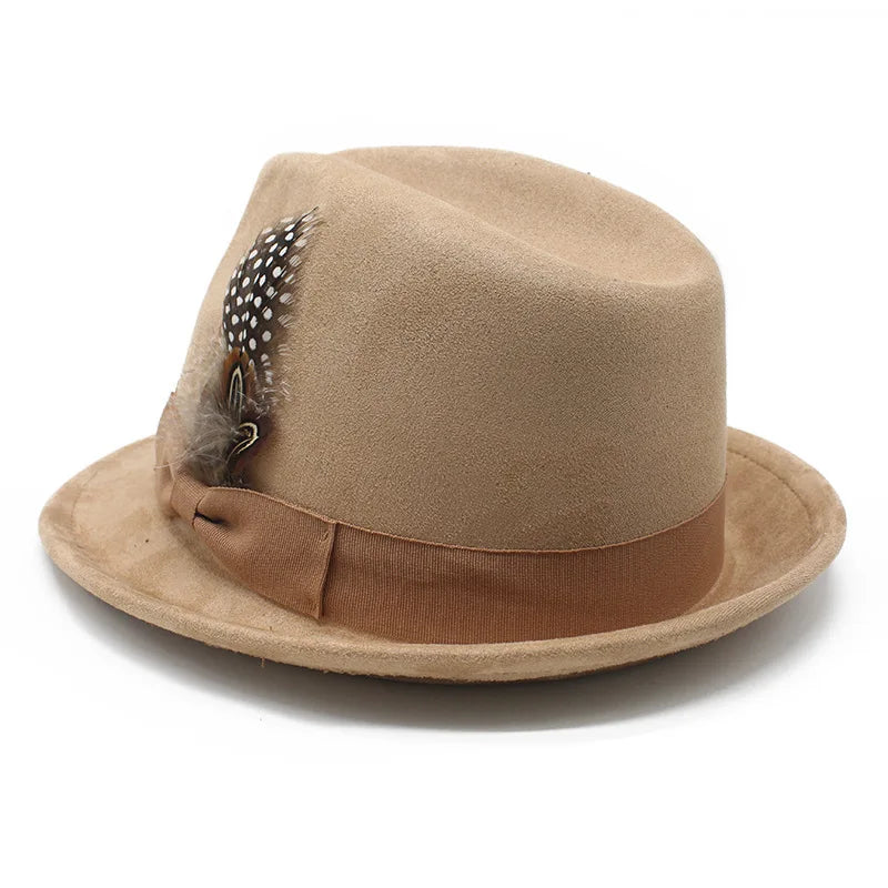 Sunderland Feather Suede Trilby Hat