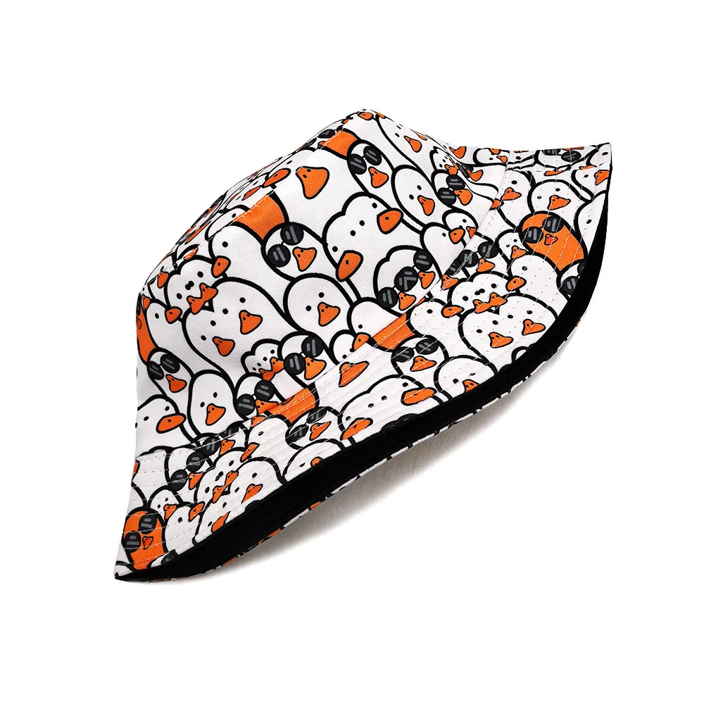 Sunglasses Ducks Reversible Bucket Hat
