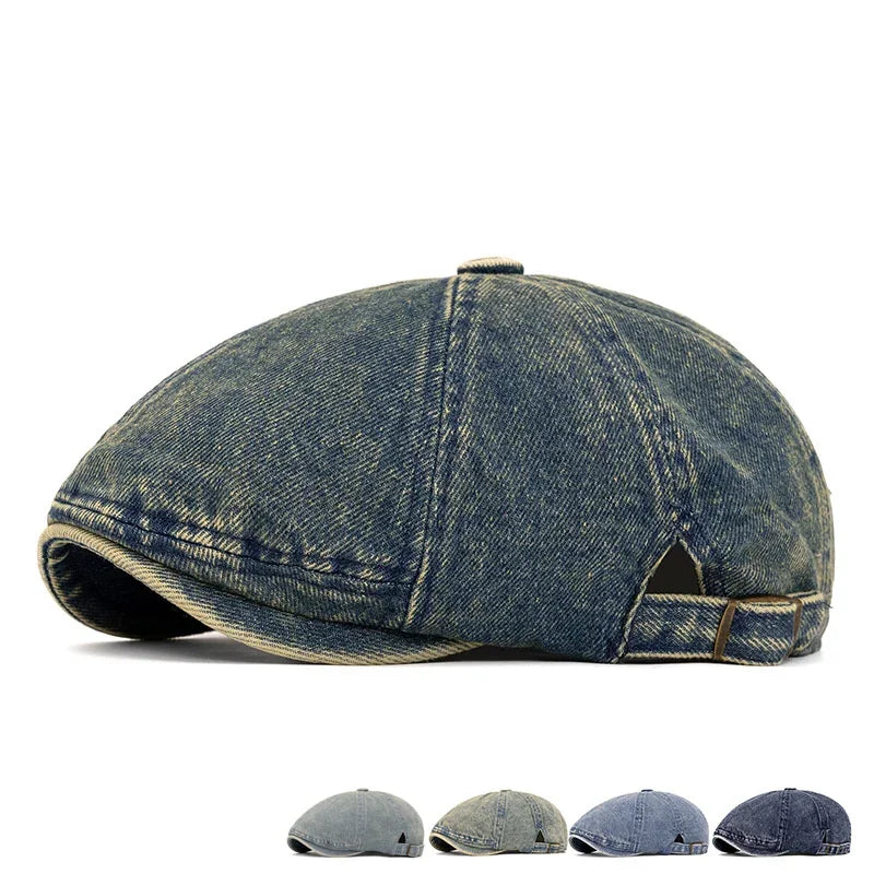 Sutherland Denim Newsboy Cap