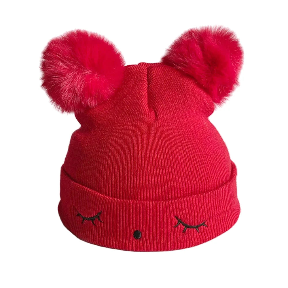 Sweat Heart Kids Winter Pom-Pom Beanie