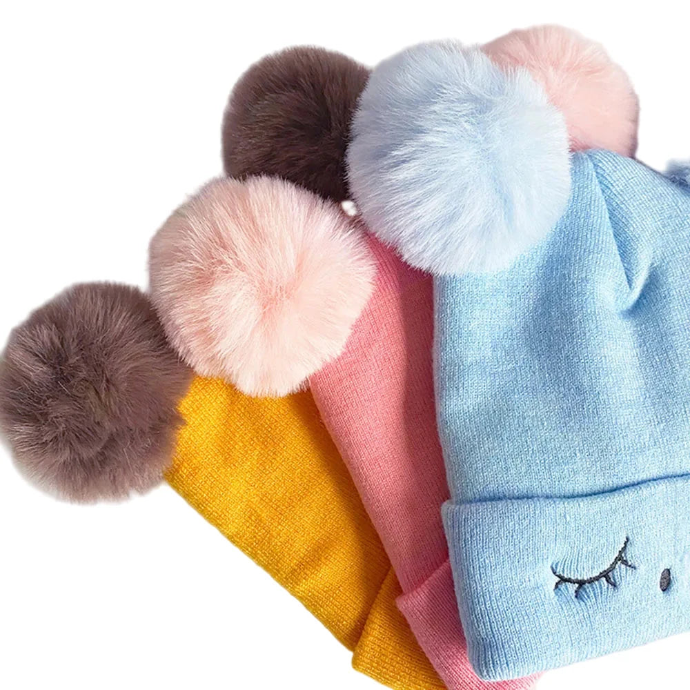 Sweat Heart Kids Winter Pom-Pom Beanie