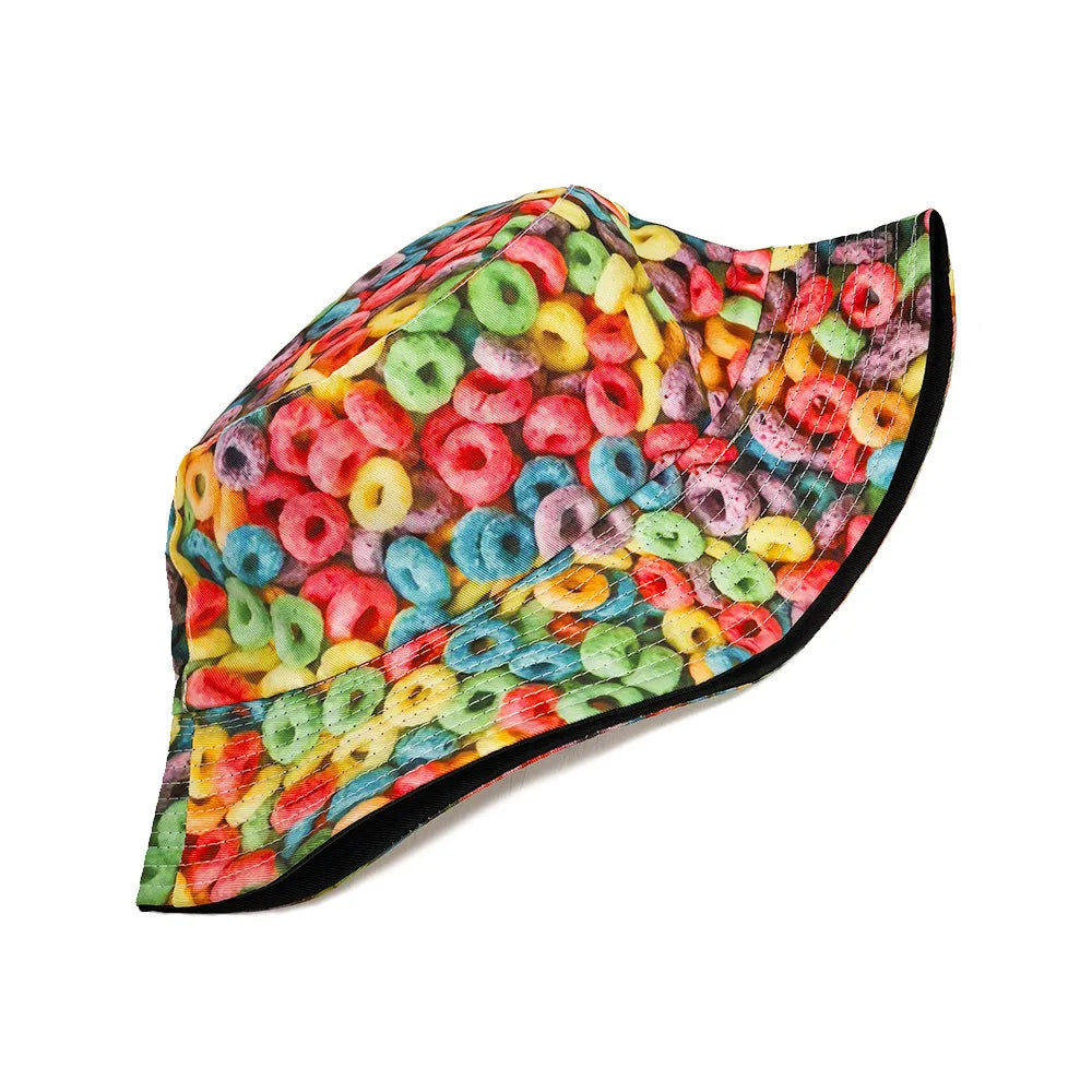Sweet Loops Multicolor Reversible Bucket Hat