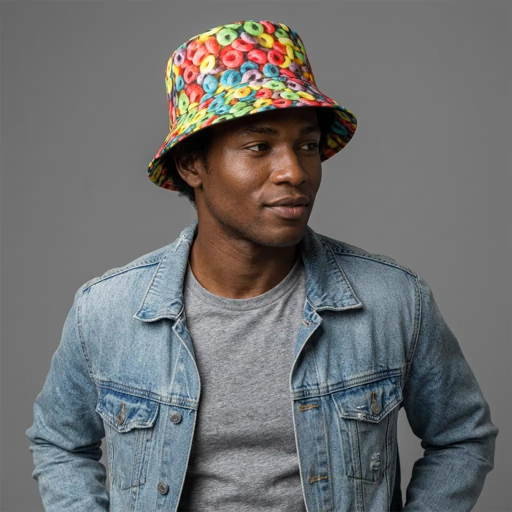 Sweet Loops Multicolor Reversible Bucket Hat
