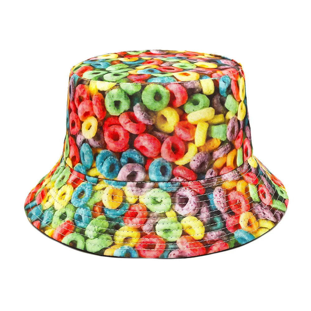 Sweet Loops Multicolor Reversible Bucket Hat