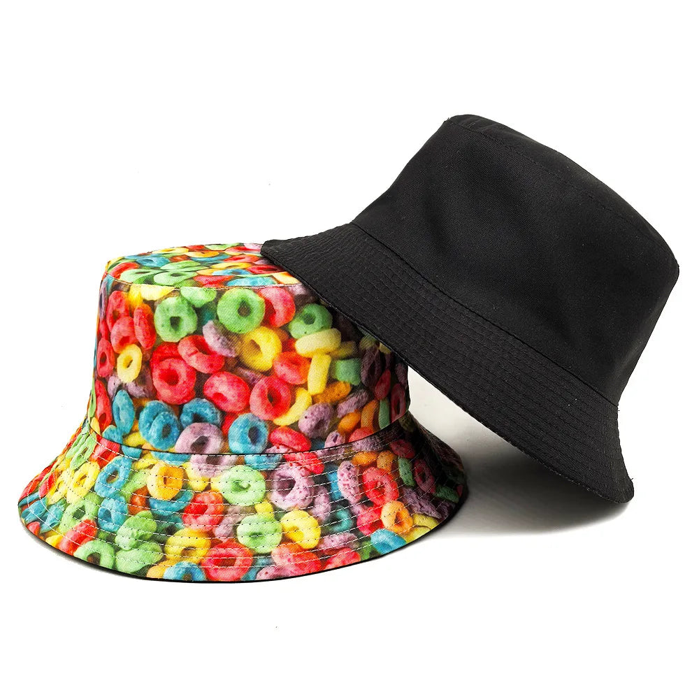 Sweet Loops Multicolor Reversible Bucket Hat