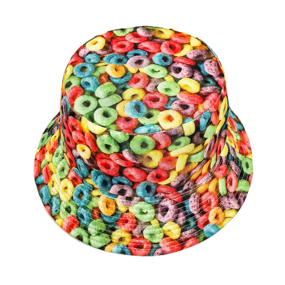 Sweet Loops Multicolor Reversible Bucket Hat