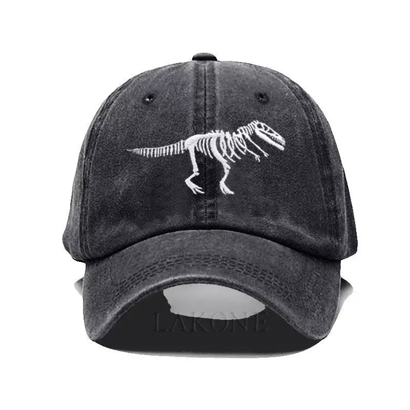 T-Rex Dinosaur Skeleton Cotton Baseball Cap