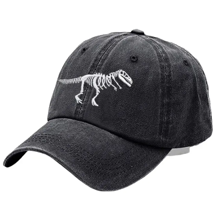 T-Rex Dinosaur Skeleton Cotton Baseball Cap