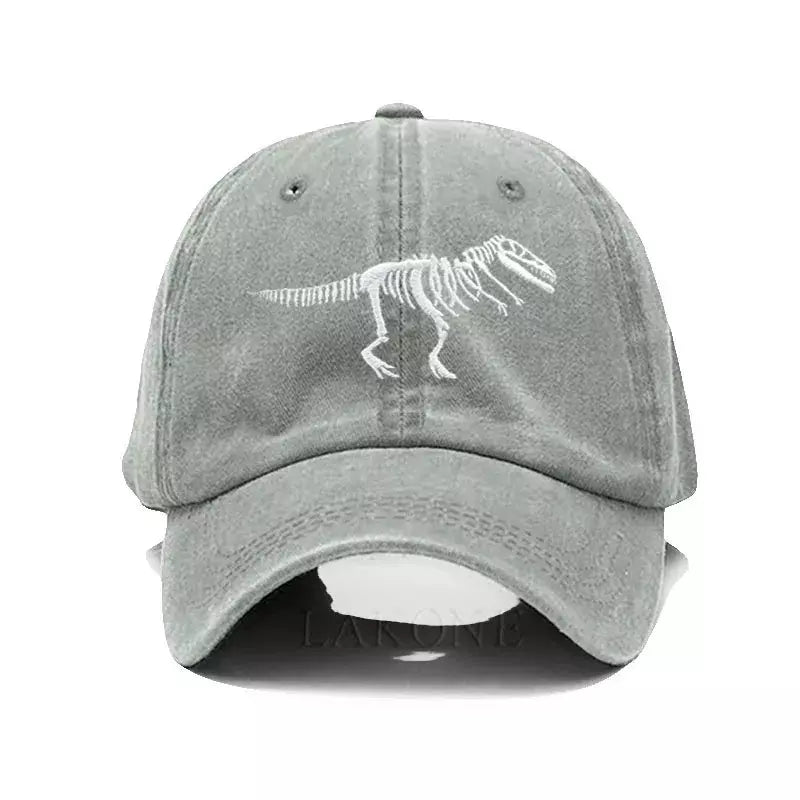 T-Rex Dinosaur Skeleton Cotton Baseball Cap